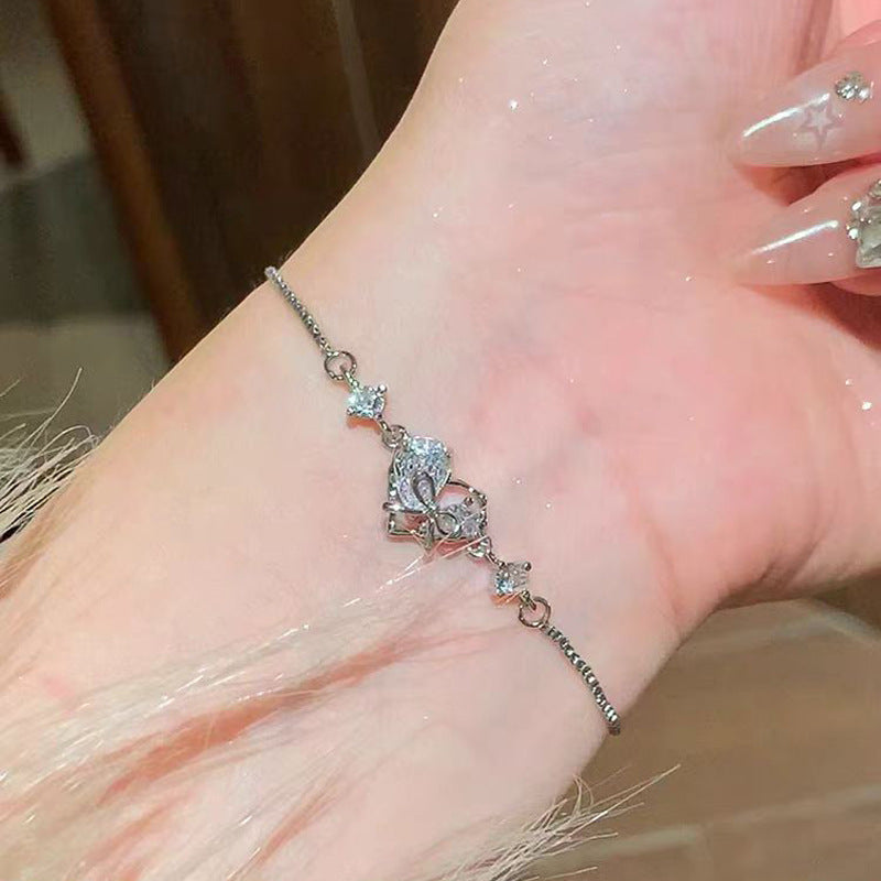 Bracelet élégant doré à pierres - Clara