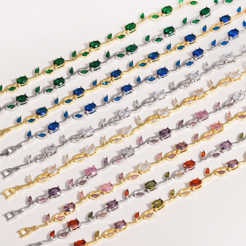 Bracelet femme raffiné avec pierres décoratives _Sofia