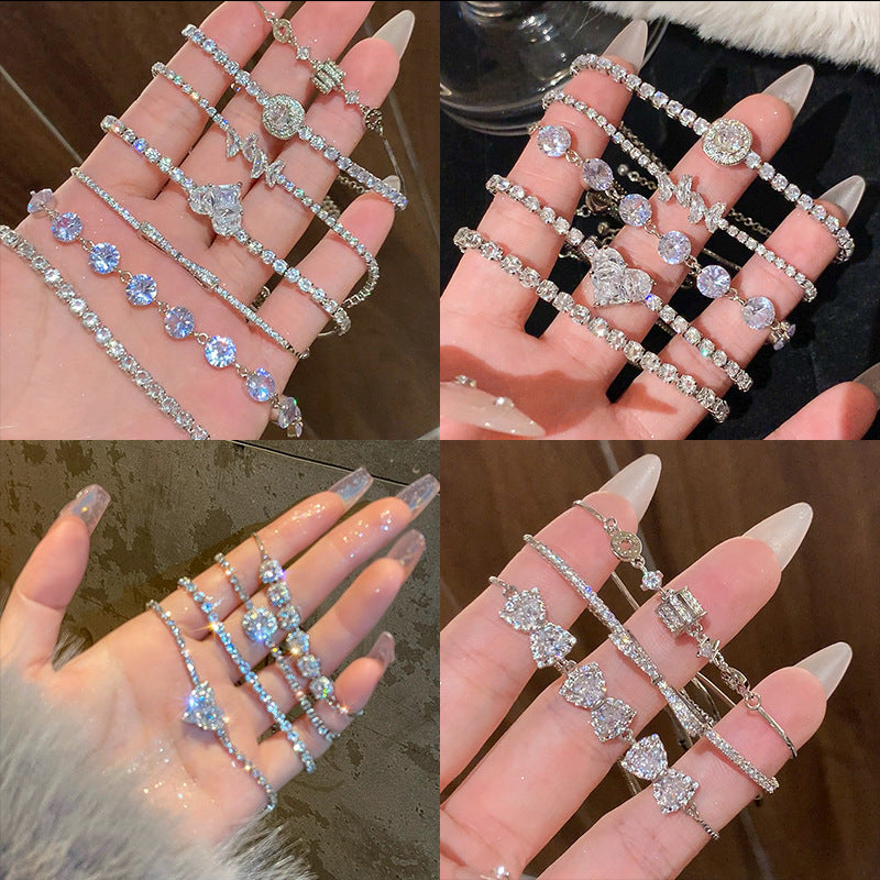 Bracelet élégant doré à pierres - Clara