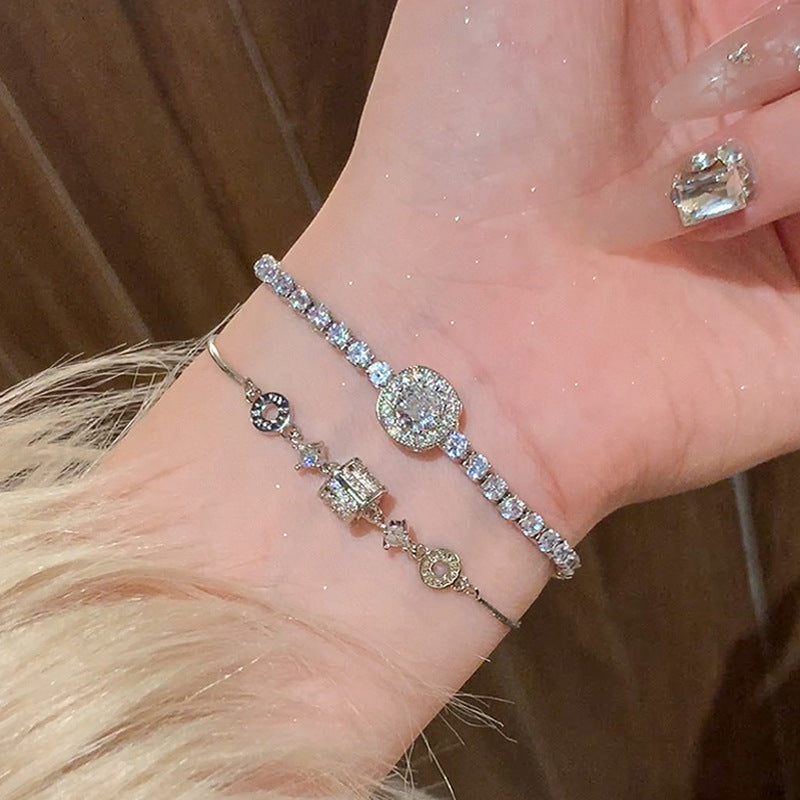 Bracelet élégant doré à pierres - Clara