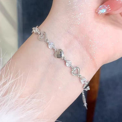 Bracelet élégant doré à pierres - Clara