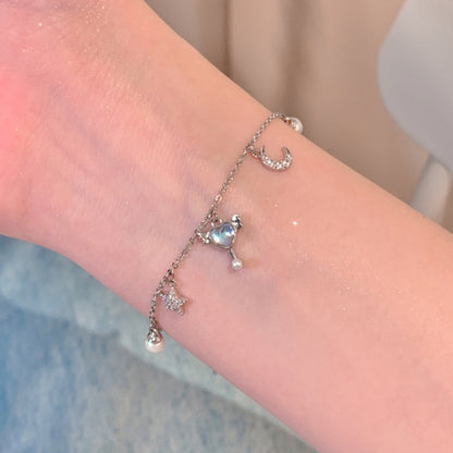 Bracelet élégant doré à pierres - Clara